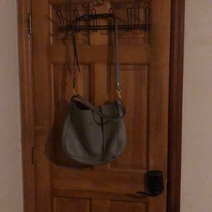 Taupe pebbled Leather purse.